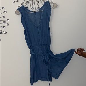 Denim romper
